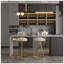 2 tabourets de bar ronds en velours