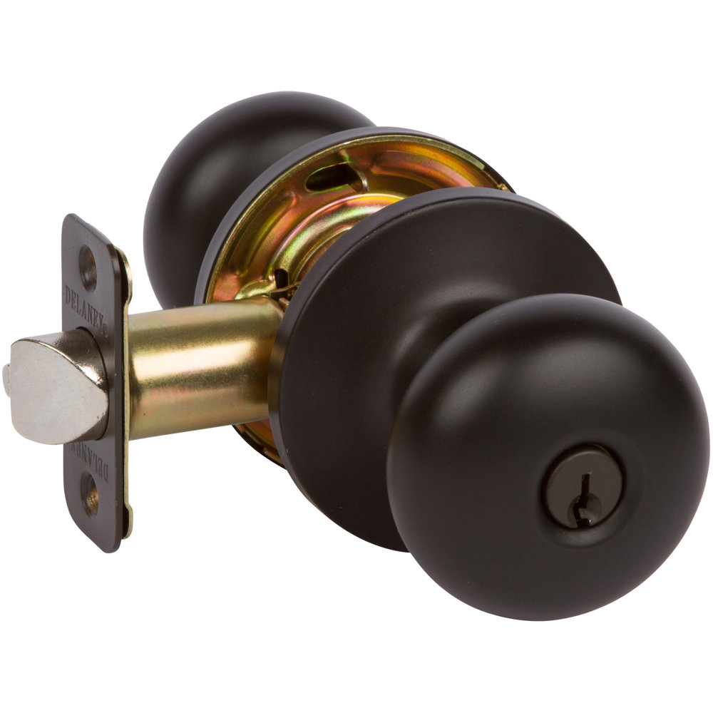 2.2'' Diameter Double Dummy Matte Black Oval Knob Delaney Hardware 