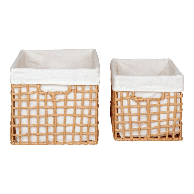 Brambly Cottage Gouaro Paper, Metal Decorative Basket