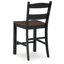 Tabouret en bois massif Taylen