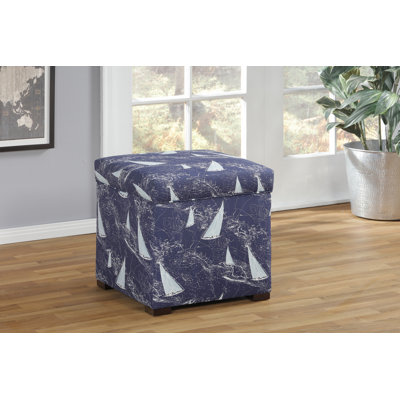 Karrie 19" Wide Square Storage Ottoman
