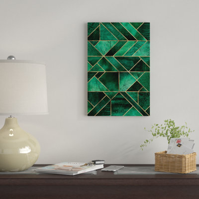 " Abstract Nature - Emerald Green " by Elisabeth Fredriksson