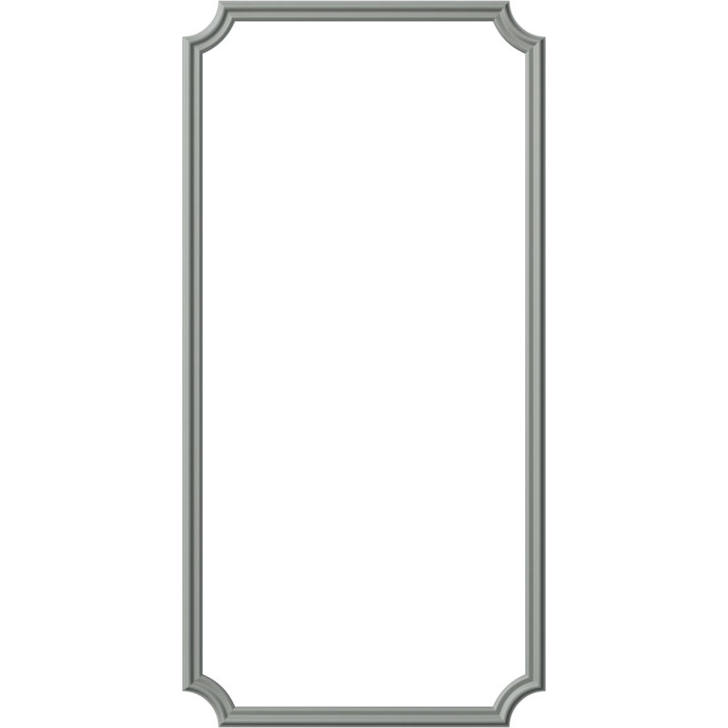 Ensemble de moulure de panneau Seville, L 31 po x H 62 po, Simple