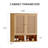 Two Door Wall Cabinet, Wooden Medicine Cabinet, Wall Mounted Bathroom Storage Cabinet With Inner Adjustable Shelf, For Bathroom, Kitchen, Entryway-1163139693