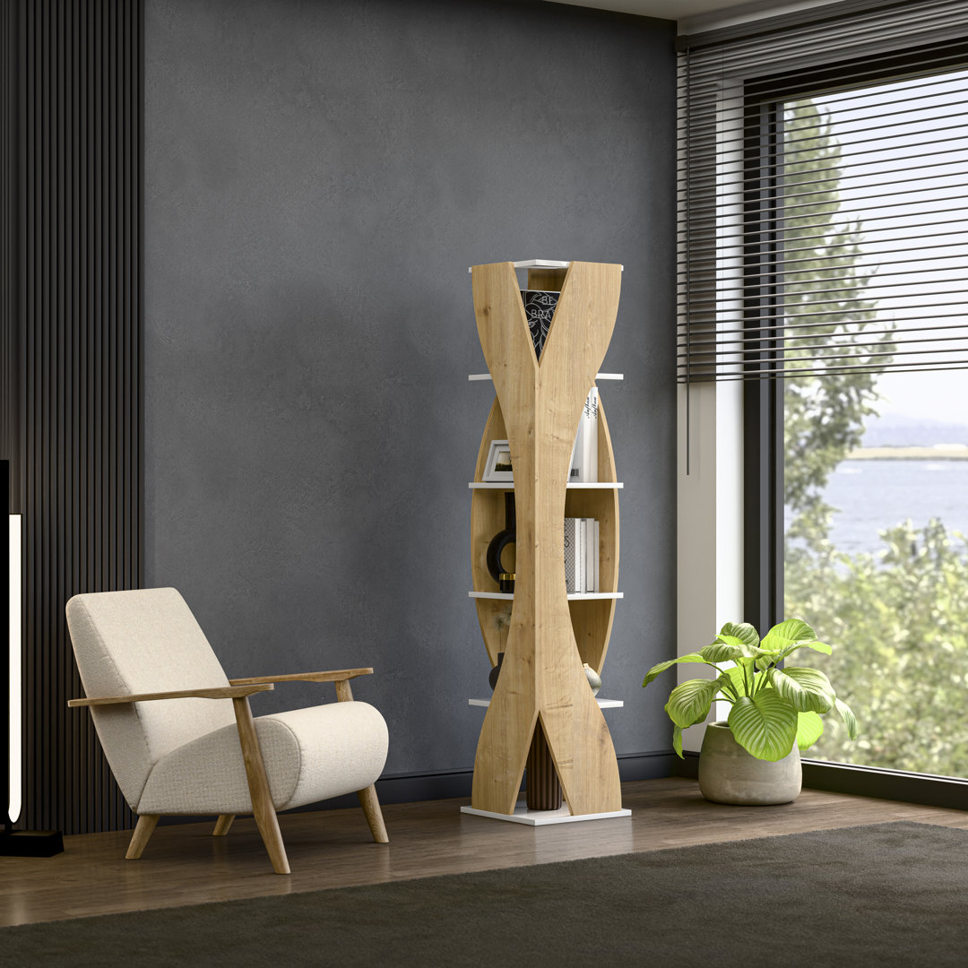 Reva 180cm x H 40cm W Corner Bookcase