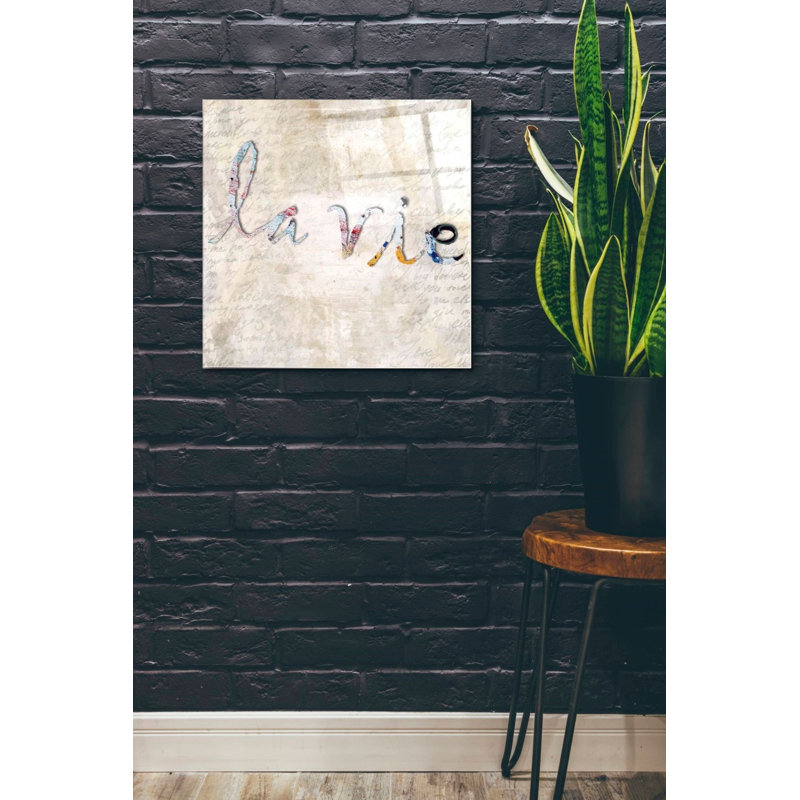 Latitude Run® «La Vie» par Karen Smith, art mural en verre acrylique, H 24 po x l 24 po