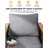 Aluminum Outdoor Patio 3-seat Sofa, All-weather Outdoor Couch With Thick Olefin Cushions & Wide Armrest For Garden, Backyard, Porch, gray-1750208402