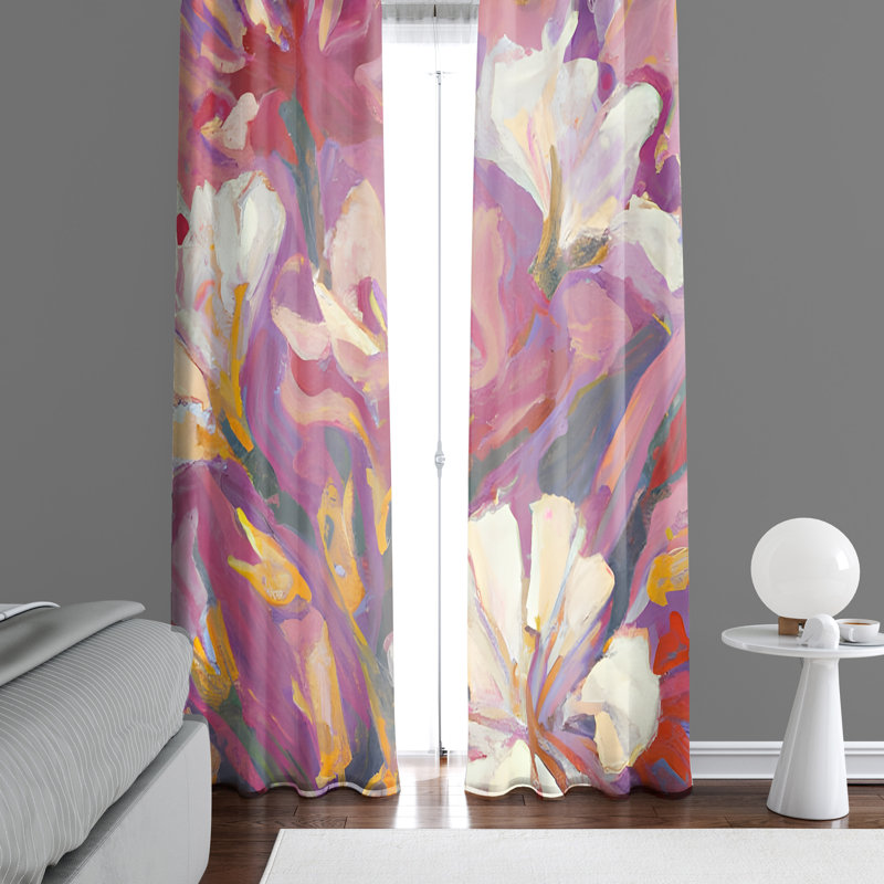 Rideau en polyester Ambe, L 20 po x L 52 po