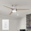 52"  3 - Blade LED Smart Propeller Ceiling Fan with Wall Control and Light Kit Included-751554123