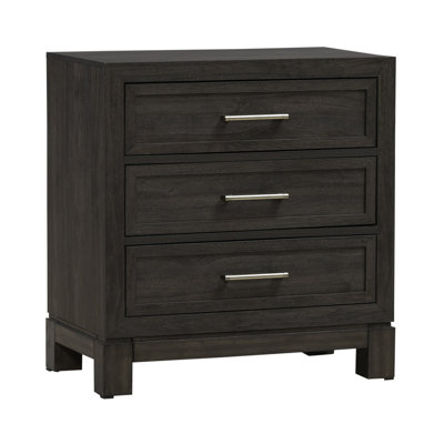 Keniston 3 Drawer Nightstand w/ USB Charging Station by Gracie Oaks