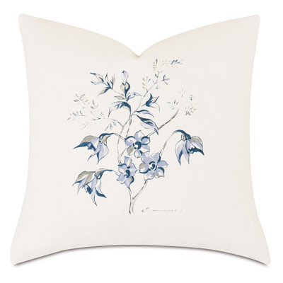 Liesl by Celerie Kemble Hand-Painted Decorative Square Pillow Cover & Insert