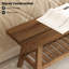 Banc en bois récupéré massif 43,3 po avec tablette-1931157342