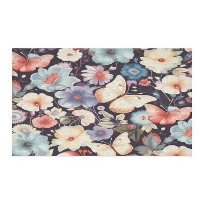 Tapis tressé Blossom Wings