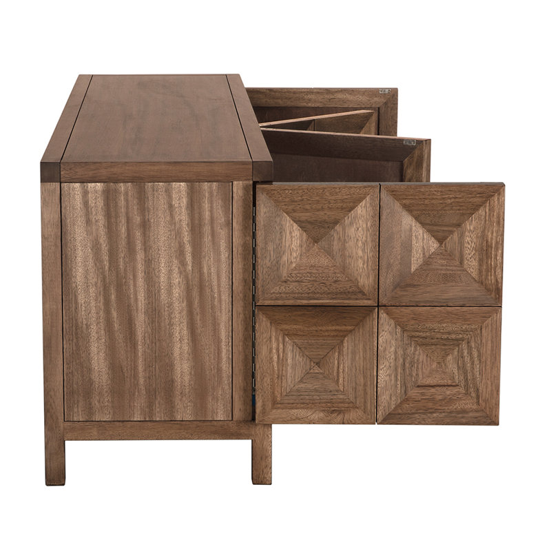 Quadrant 4 Door Sideboard, Dark Walnut