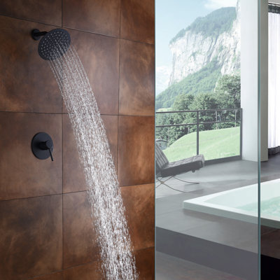 Robinet de douche à effet de pluie avec valve à pression équilibrée Sumerain