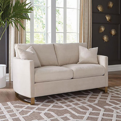 Causeuse rembourrée de style moderne Mid-Century pour le salon