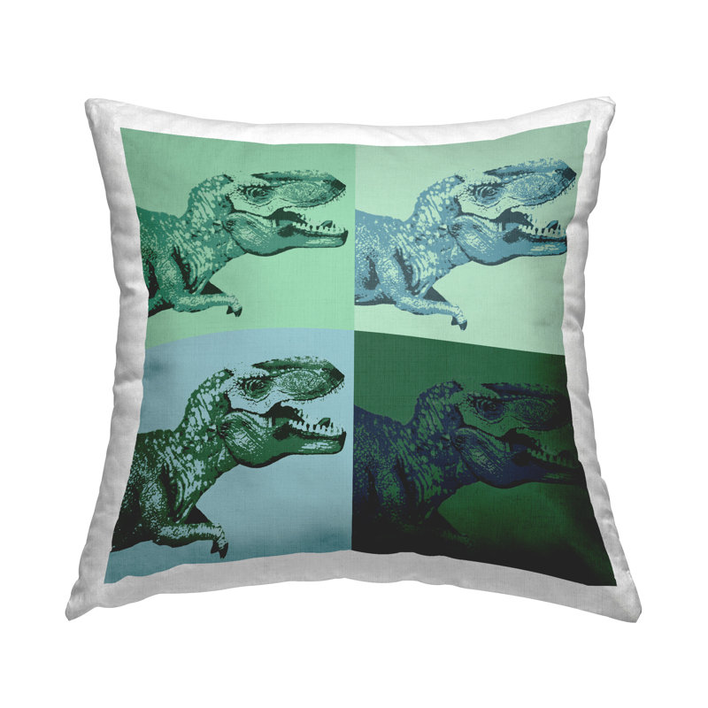 Coussin Pop Style Dinosaur T-Rex imprimé par Daphne Polselli