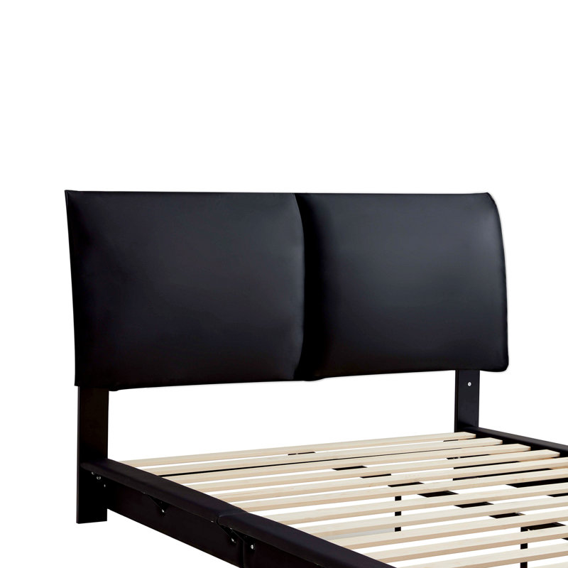 Luxueux cadre de lit rembourré avec DEL activée par le mouvement pour des nuits de rêve, Grand lit