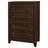 Anza Walnut 4-drawer Chest