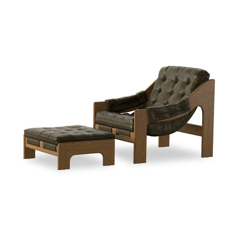 Halston Chair W/Ottoman-Dulane Moss