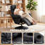 HOMCOM Manual Recliner Chair with Footrest Adjustable Backrest Black