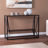 Argall 42'' Glass Top Console Table