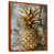 Toile avec cadre flottant brun