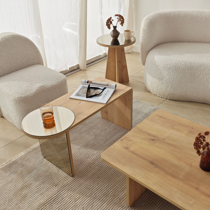 Ensemble de tables basses, Oak/BronzieSaphhire Oak