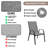 Space-Saving Outdoor Stackable Dining Armchairs-1940533364