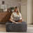 37.01'' Wide Fluffy Ottoman, Plush Accent Pouf, For Modern Interior Design-1696837625