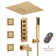AquaRhapsody 4 Functions Shower System with 64 Colors LED Light, Bluetooth Music and Body Jets