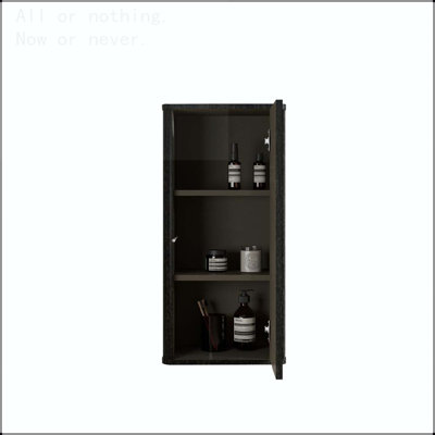 Armoire flottante murale rayée