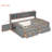 Full Size Wood Daybed With 2 Bedside Cabinets, Upper Shelves And 4 Drawers-2086174865