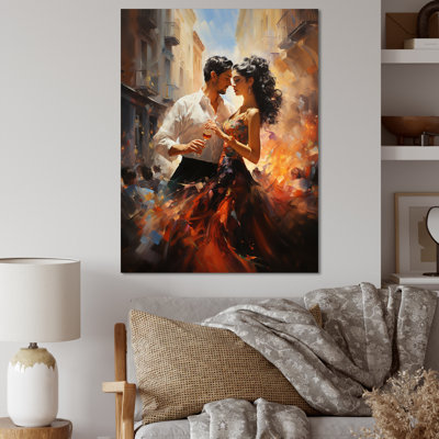 Spain Spanish Fiesta Dancing Couple - Spain Wall Art