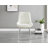 Eubanks High Gloss Double Pillar Dining Table Set with 6 Luxury Velvet Upholstered Dining Chairs