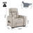 Sizemore Power Reclining Pu Leather With Cup Holders Living Room Recliner Light Gray-121833581