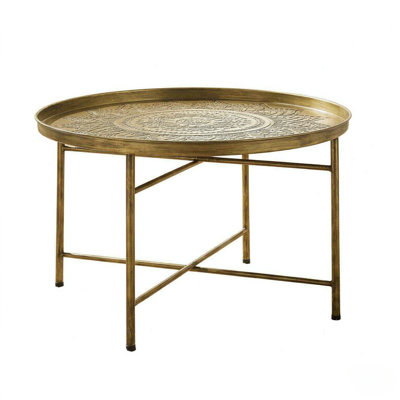 Round Metal Emagene with sturdy legs