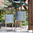 Modern Boho Embossed Metal Planters with Stands-506141959