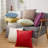 Set of 2 diamond-patterned embossed design throw pillow 18"x18" with INSERTs-1757045753