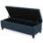Tufted Upholstered Storage Bench, 51" Wide Flip-Top Multi-Function Ottoman Footrest for Bedroom, Navy Blue