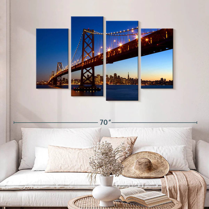 Lilie San Francisco-Oakland Bay Bridge, H 32 po x l 52 po
