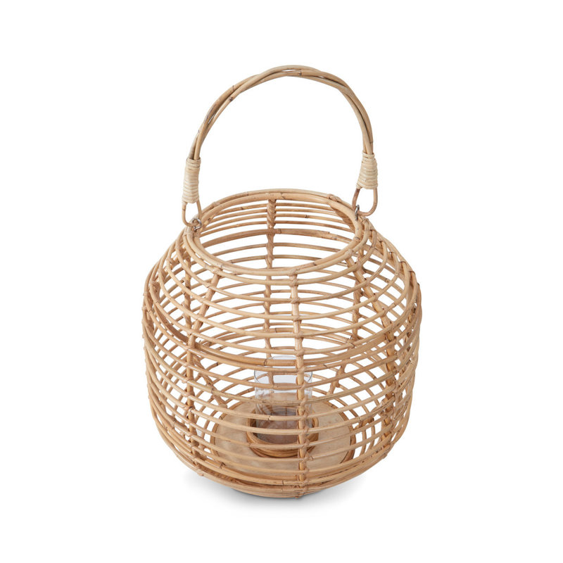 Bourbeau Wicker Tabletop Lantern