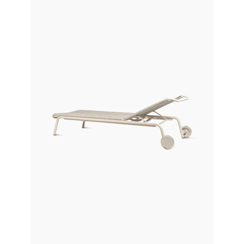 Kodo Outdoor Chaise Lounge, Dune White