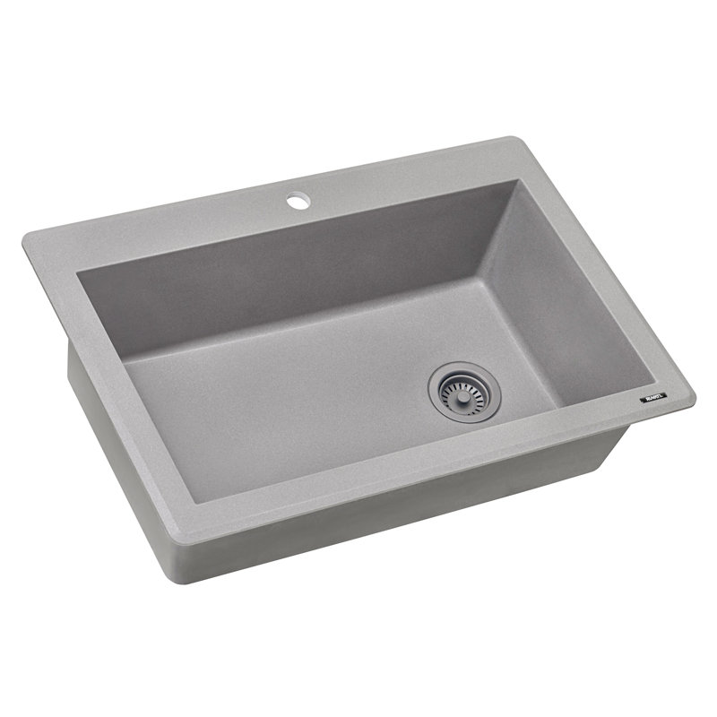 Évier de cuisine encastré 33 po x 22 po Ruvati, Gris