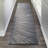 Runner Mouton Abstract Machine Made 2'2" x 7'6" Polyester Area Rug in Grey