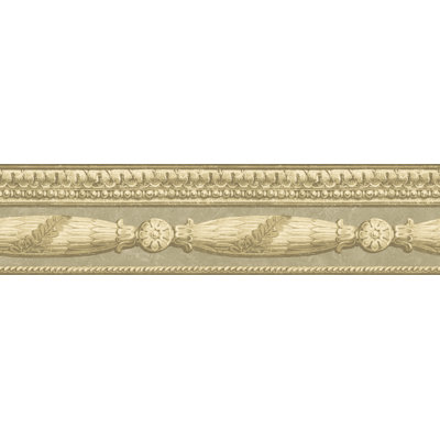 Papier peint à bordure en relief sculpté 33 'x 20,5 "Pompei Terentius