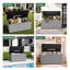 Remise de rangement extérieure l 55,9 po x P 24,8 po, armoire de rangement imperméable en résine, grande boîte de terrasse avec couvercle à ouverture douce, résistante aux rayons UV et au vent pour les arrière-cours de patio, 21 pieds cubes, gris-132144668