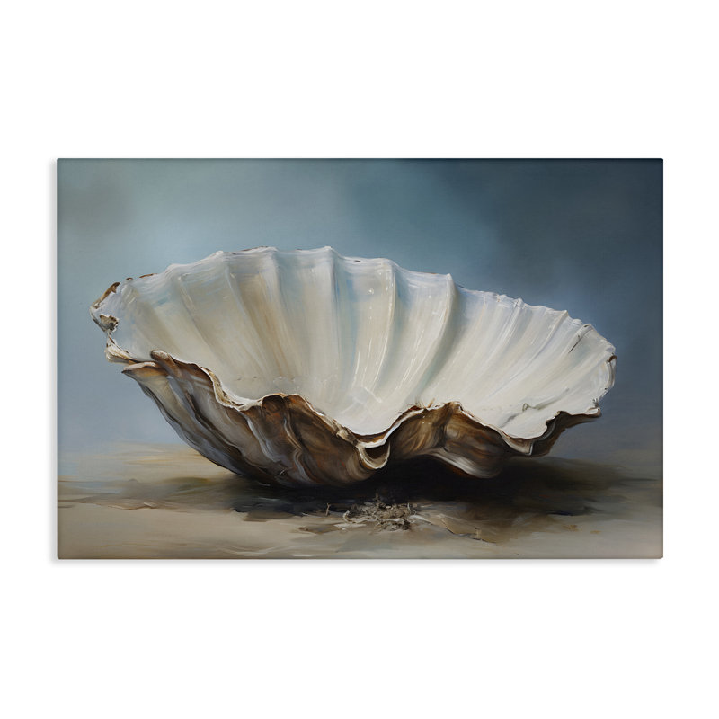 «Neutral Beach Seashell» par Petal Prints Design, H 30 po x l 45 po