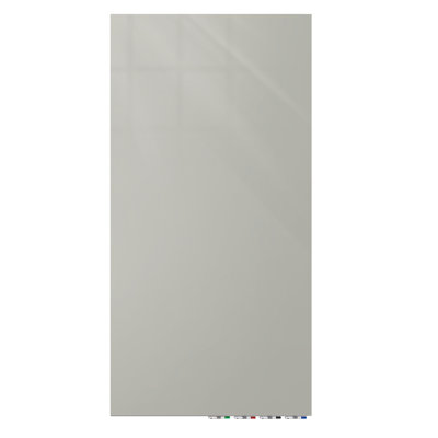 Aria Vertical Wall Mounted Magnetic Glass Board