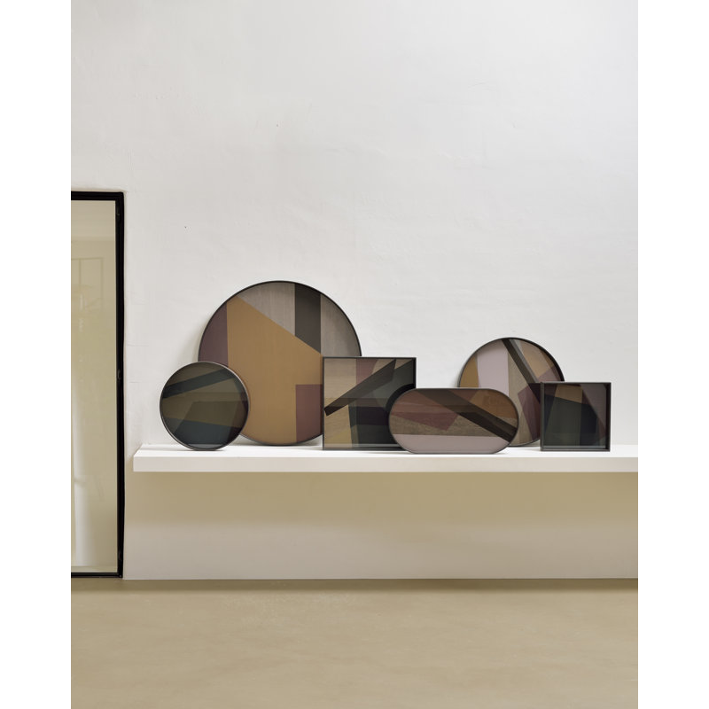 Composed Angles Glass Decorative Tray